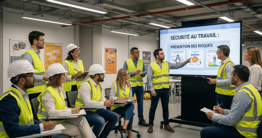 Formation TWI Job Safety en entreprise – managers sensibilisés à la prévention sécurité.